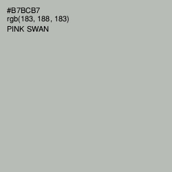 #B7BCB7 - Pink Swan Color Image